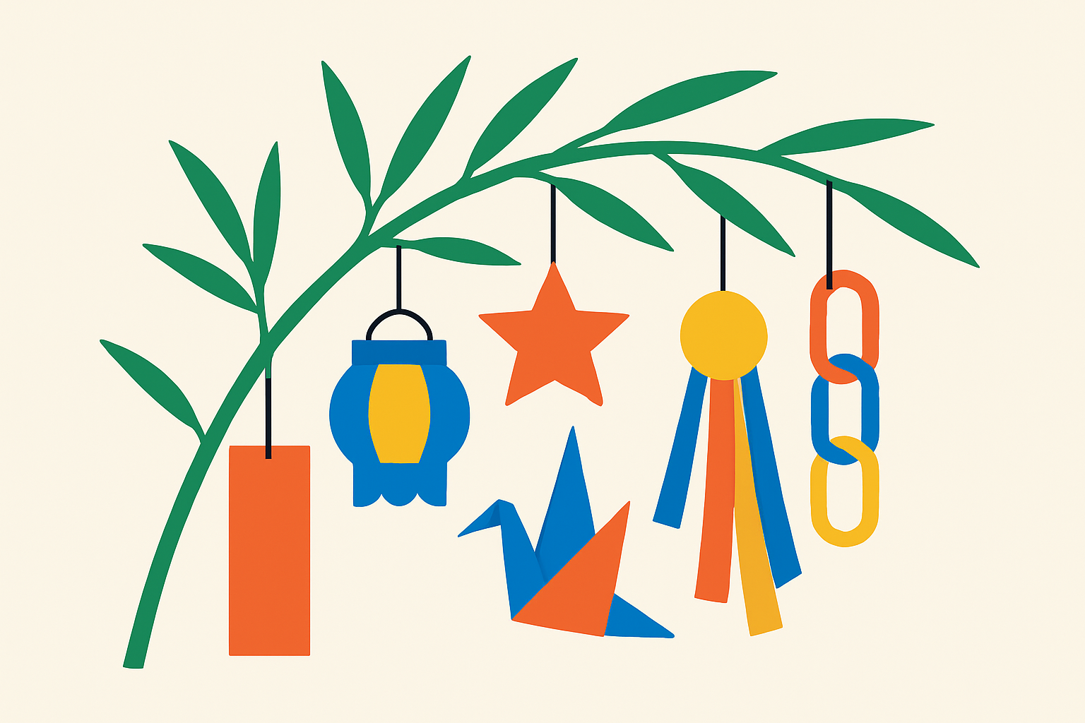 七夕飾りのイメージ