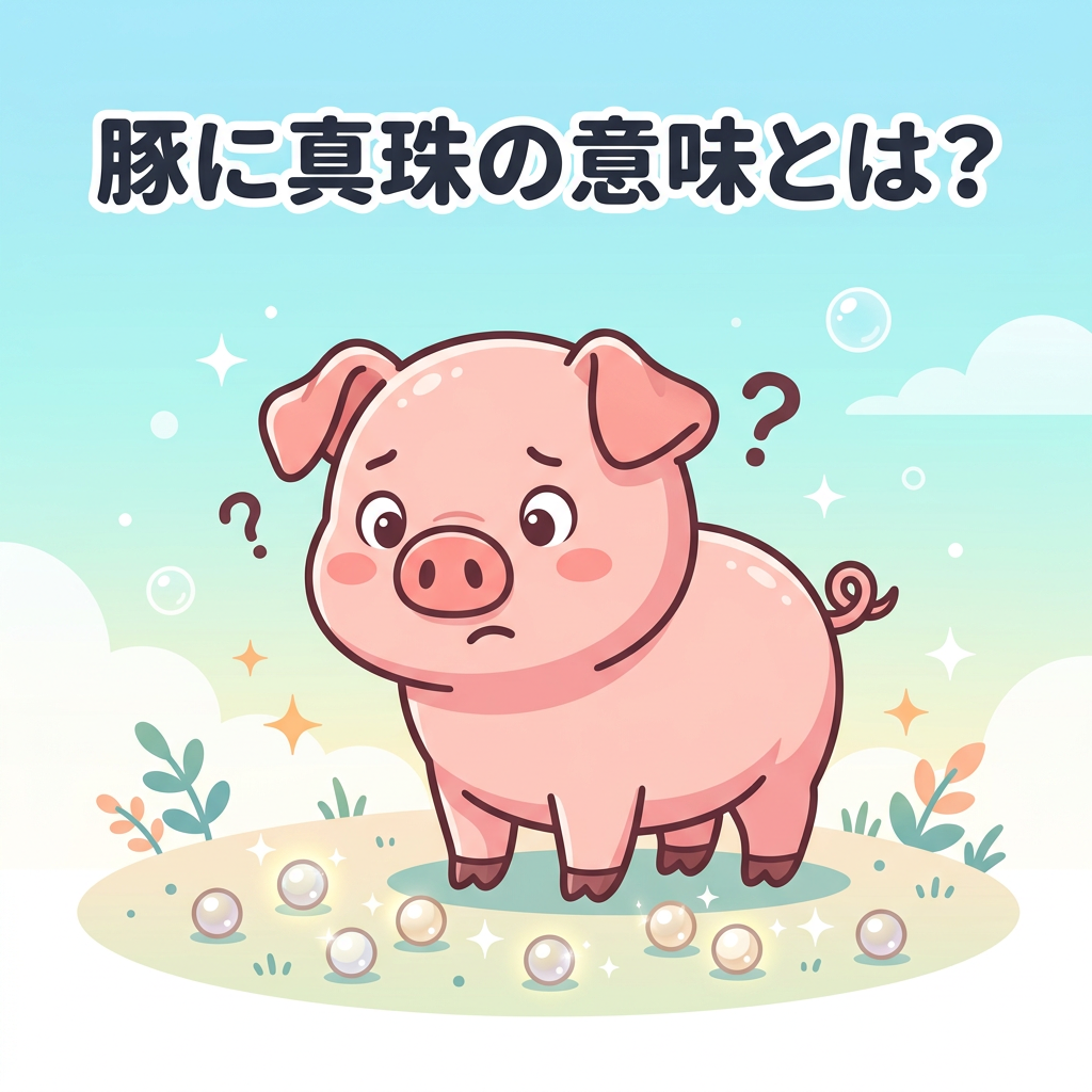 buta-ni-shinju-meaning