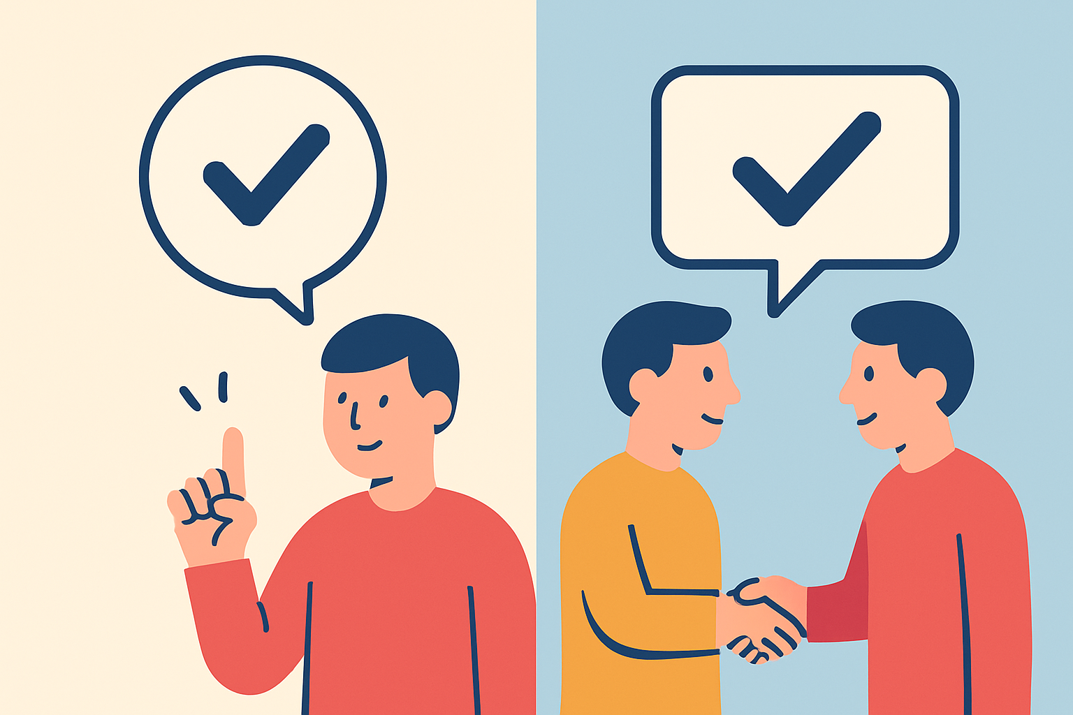 「二つ返事」の意味と使い方をまとめた図解