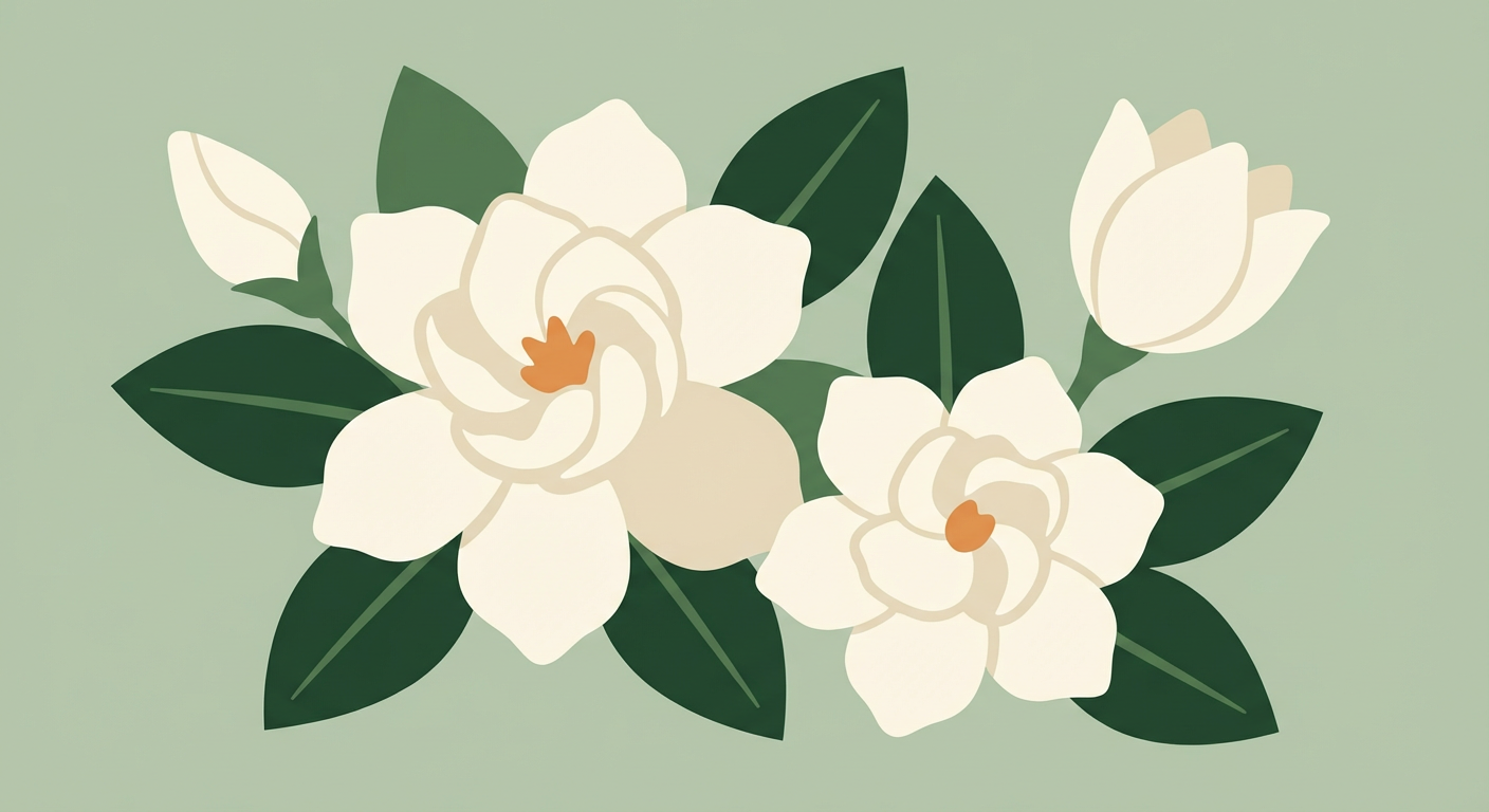 白いくちなしの花のイメージ