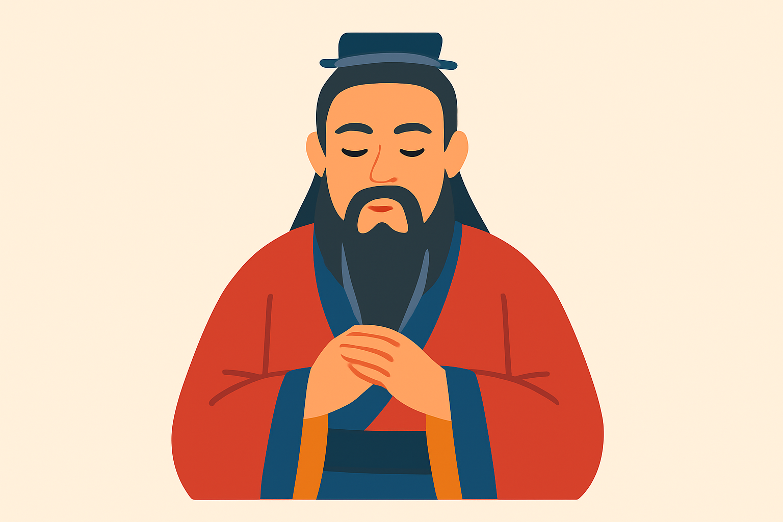 論語・孔子のイメージイラスト