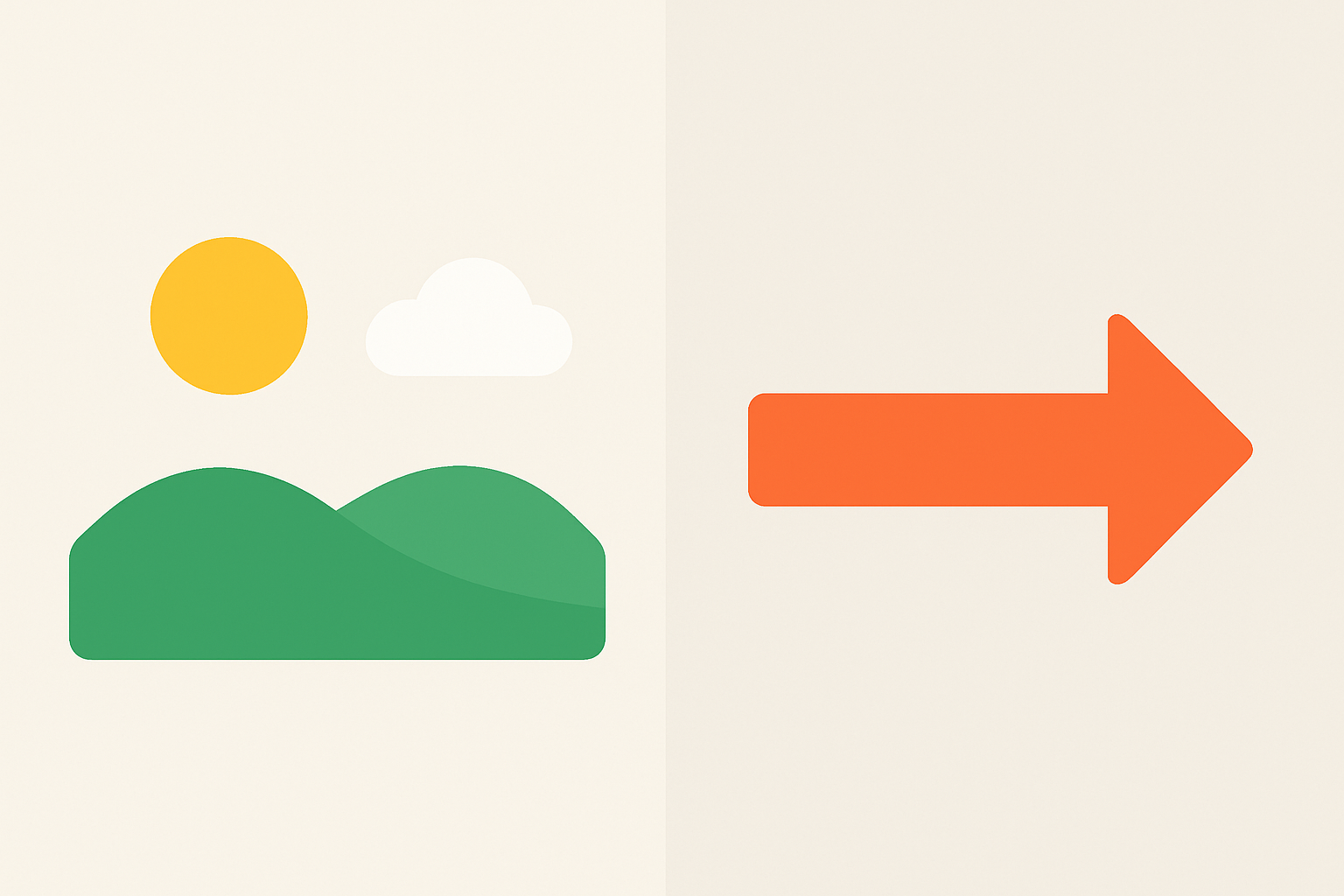 横着の2つの意味を比較するイメージ