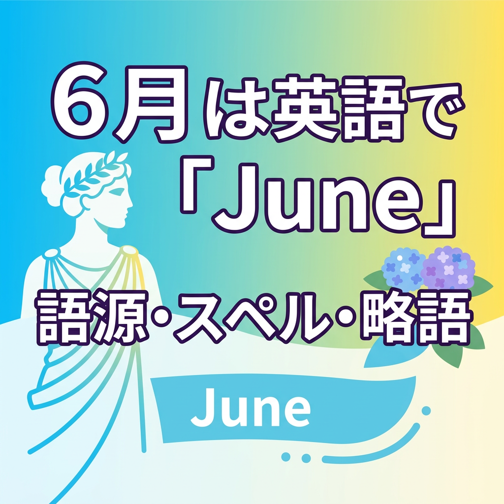 6月は英語で「June」｜語源・スペル・略語をやさしく解説