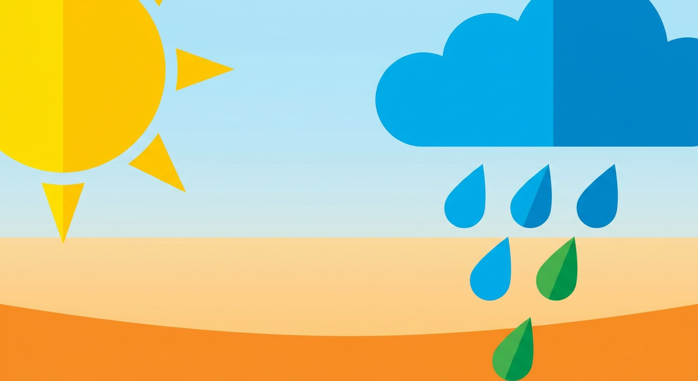 晴れているのに雨が降る天気雨のイメージ
