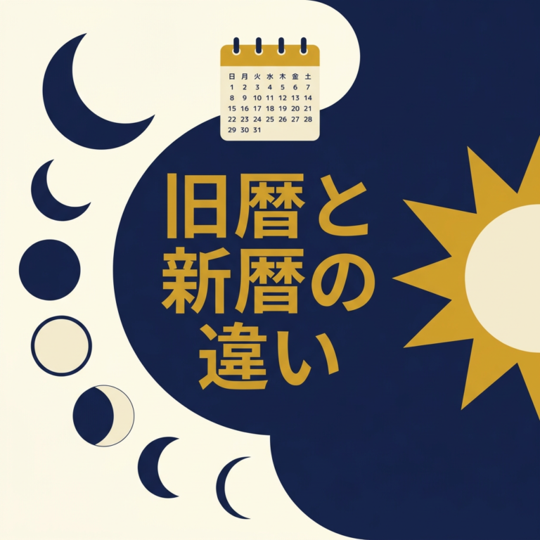 旧暦と新暦の違いとは?仕組み・ズレ・歴史をわかりやすく | 思いつき帳