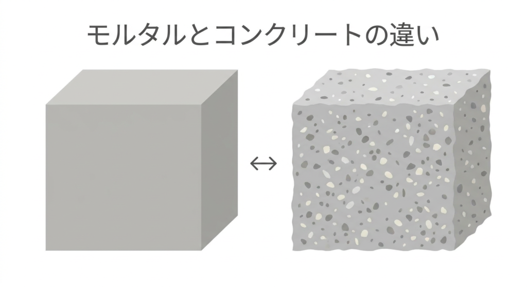 mortar-concrete-difference